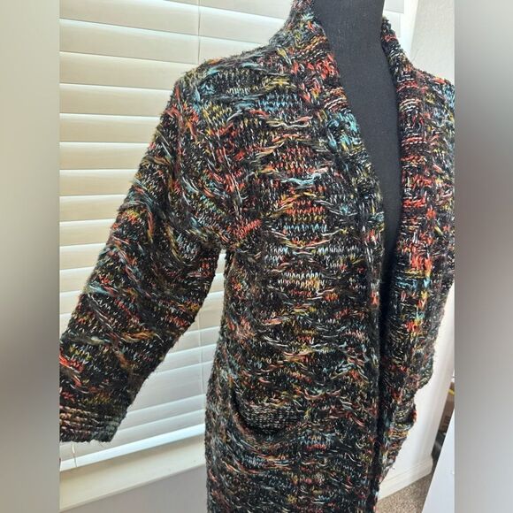 Anthropologie Do Everything In Love Duster Cardigan OS Multicolor Open Front Y2K - Picture 2 of 8